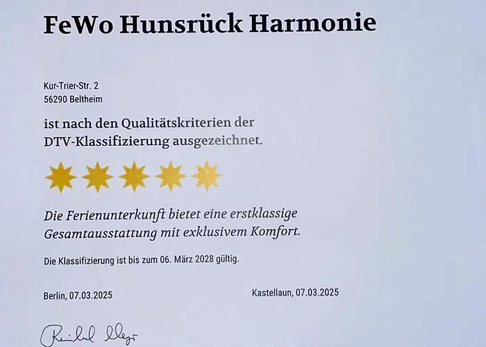 5 Sterne Hunsrueck Harmonie * Beltheim